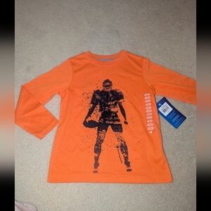 Nwt Champion Authentic Boys Size 4 Long Sleeve Football Player Top